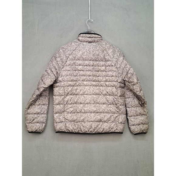 Timberland Packable Goose Down Puffer Camo Grey Men's Large Vintage Puffer Coat - Picture 9 of 9